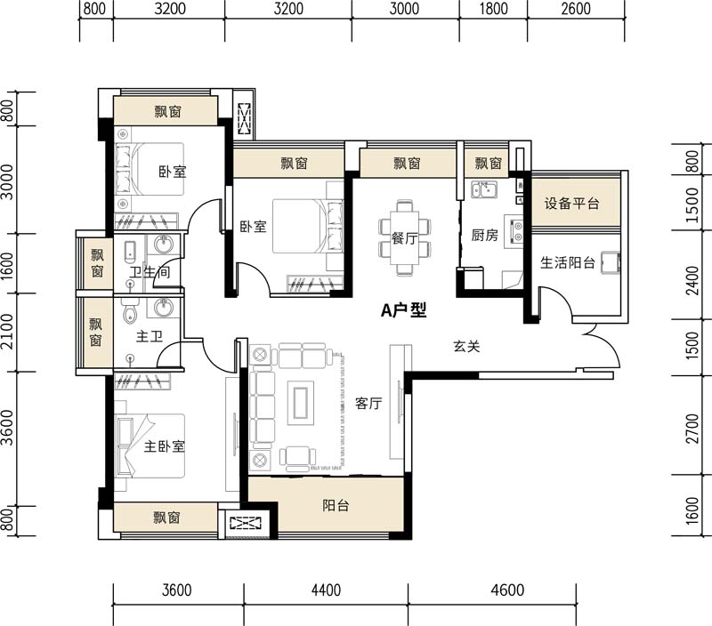 汉寿公园世家A户型