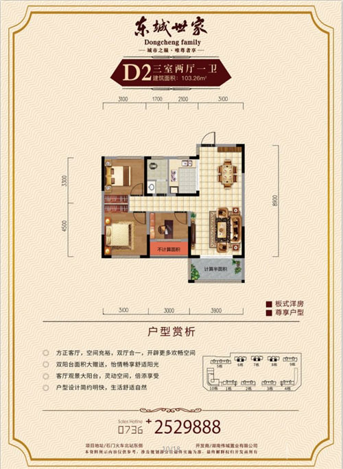 石门东城世家D2户型