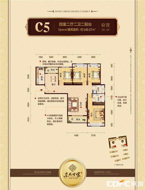 临澧东城世家C5户型