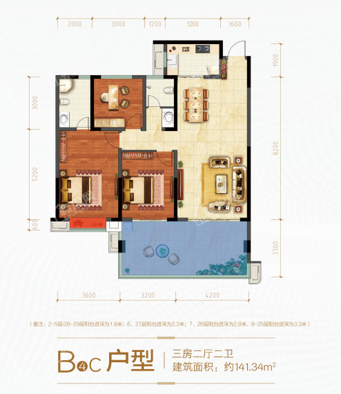 澧县澧浦豪苑B户型