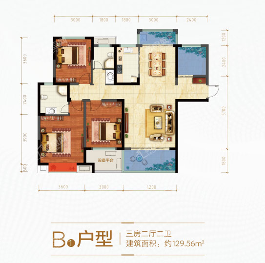 澧县澧浦豪苑B户型