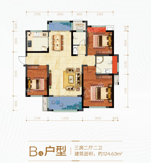 澧县澧浦豪苑B户型
