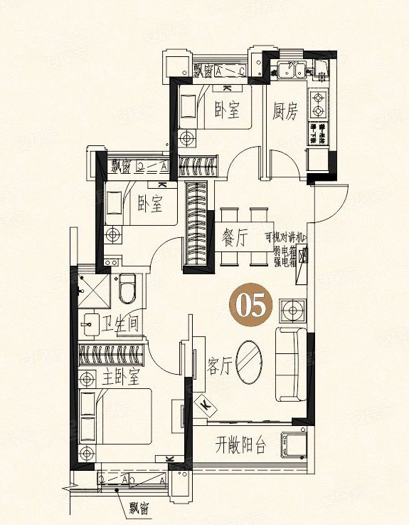 益阳恒大名都4#05#户型