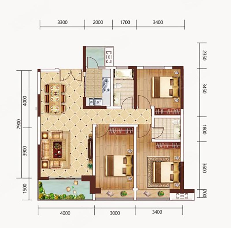 汨罗公园里A户型