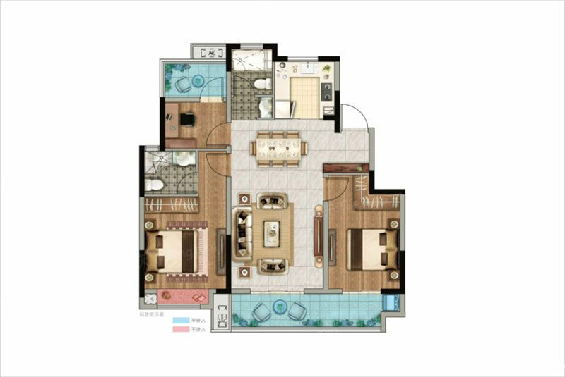 岳阳澳海富春山居B2户型