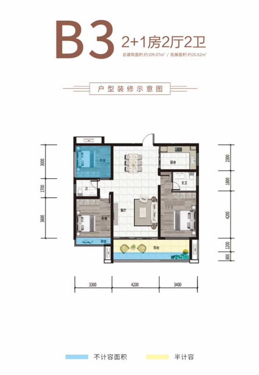 祁东县万昌星耀湾B3户型