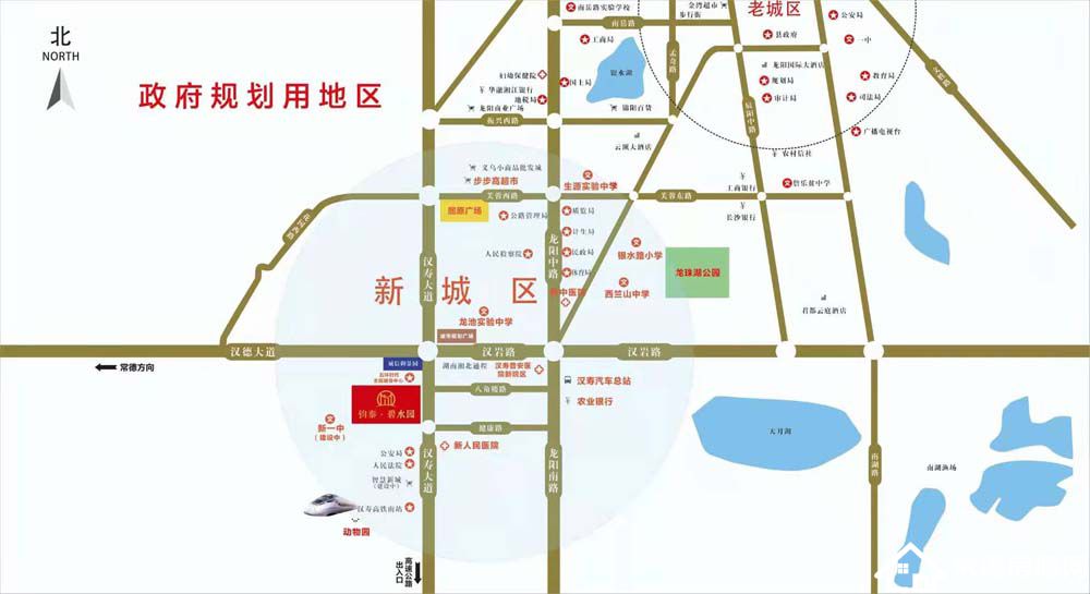 汉寿碧水园区位图