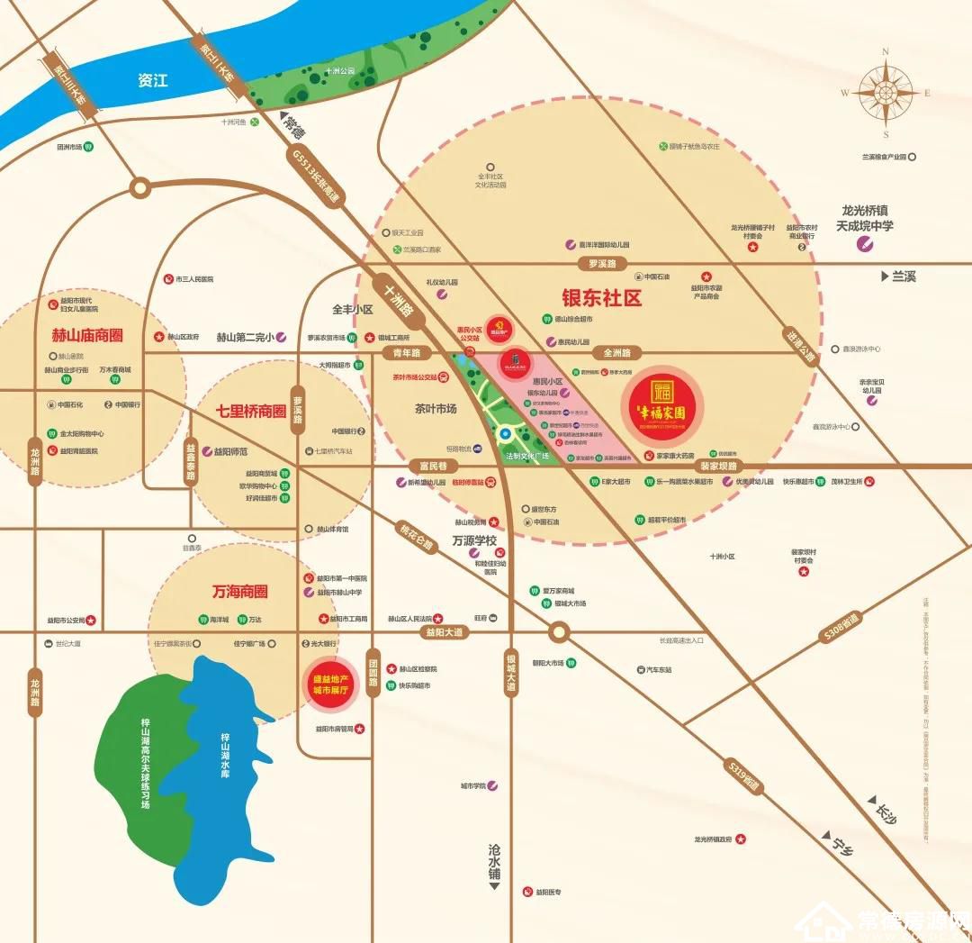 益阳盛益幸福家园区位图
