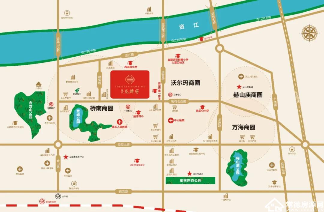 益阳龙麟府区位图