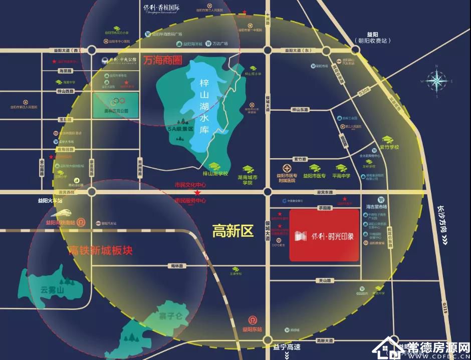 益阳保利时光印象区位图