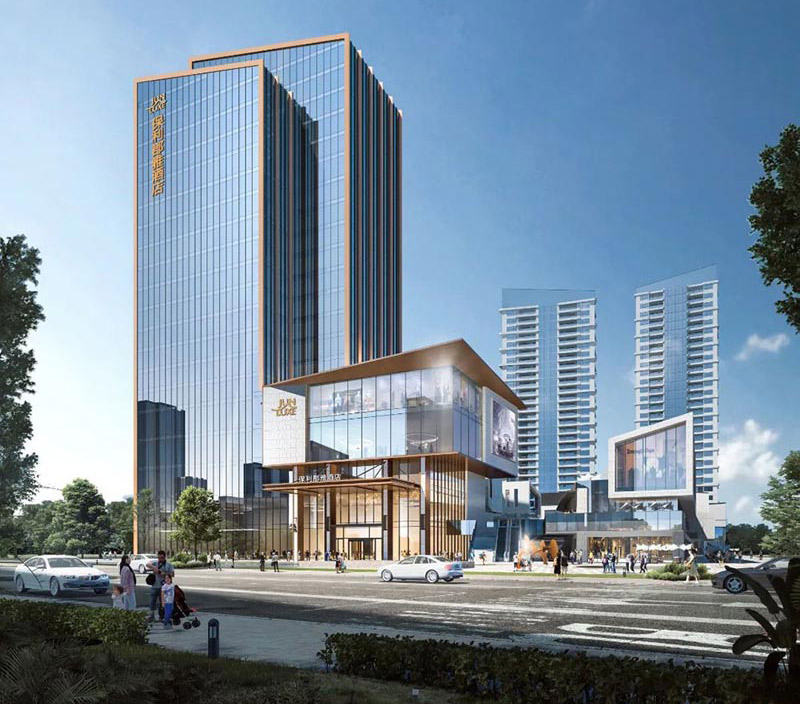 汨罗公园里效果图