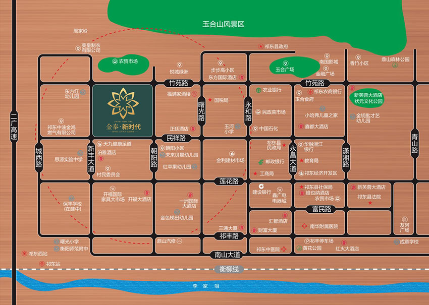 祁东金泰新时代区位图