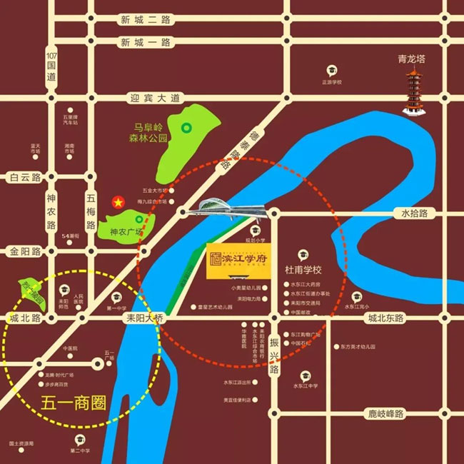 常德华政紫樾台区位图4